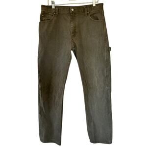 Dickies Mens Carpenter Pants - 34x34 - Olive Green
